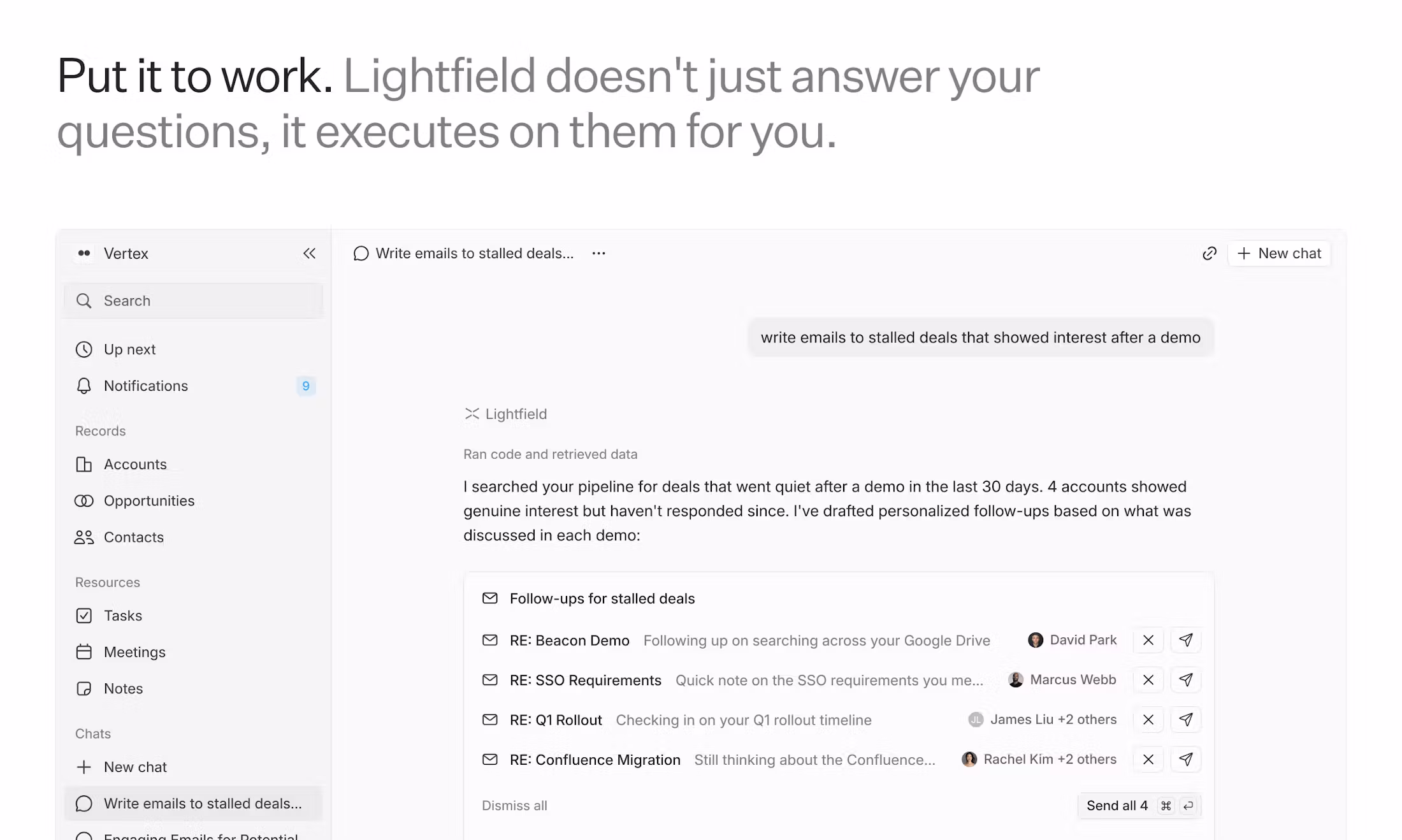 Lightfield — AI-native CRM screenshot 3 of 3